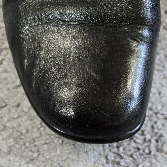 Naturalizer Winnie Black Leather Low Wedge Slip On Loafers N5 Comfort WIDE 7.5W - Picture 11 of 11